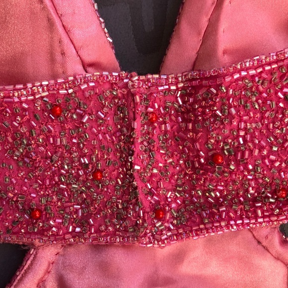 Scala Pink Strapless Formal Gown - Picture 9 of 16